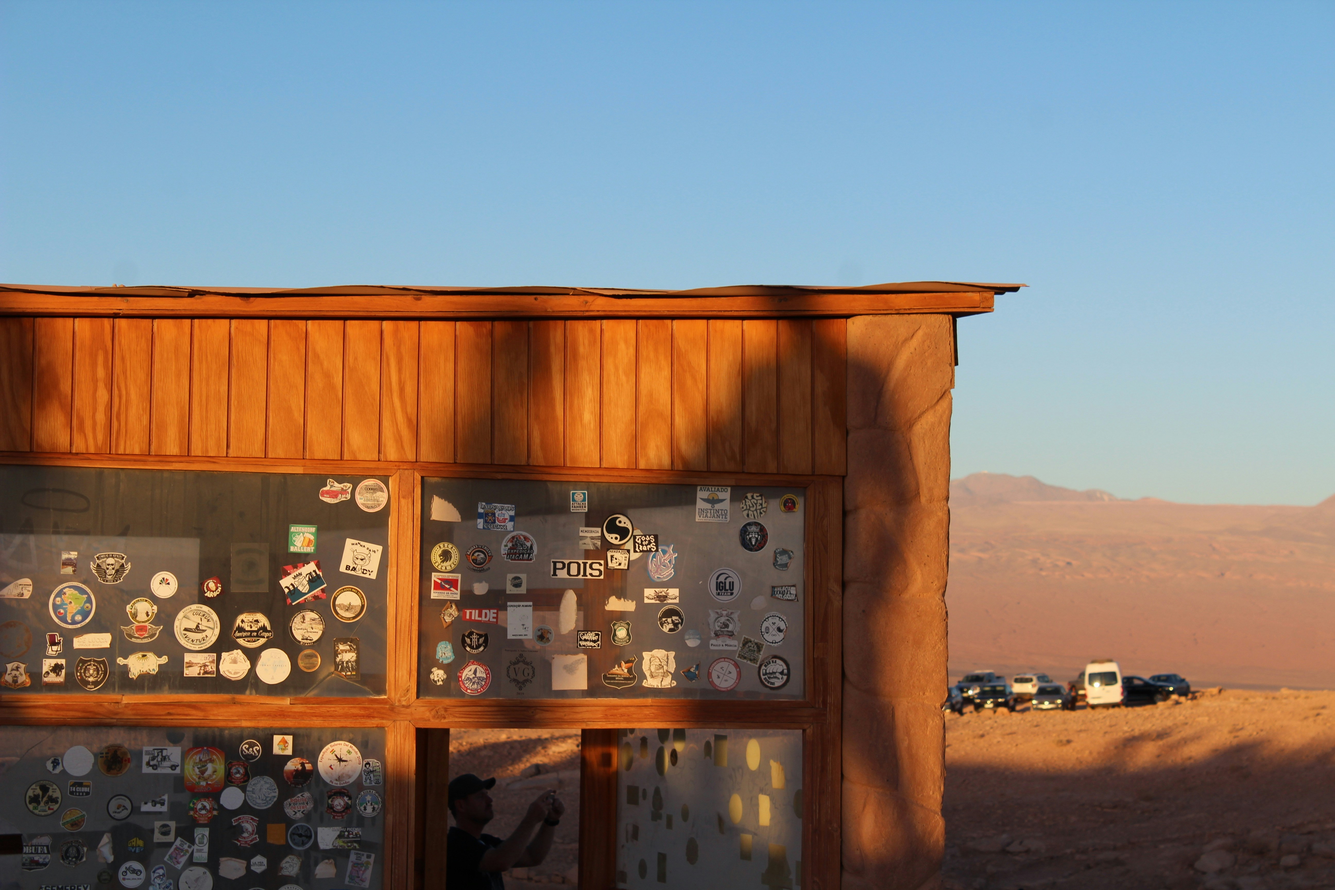 A building with a lot of buttons on it