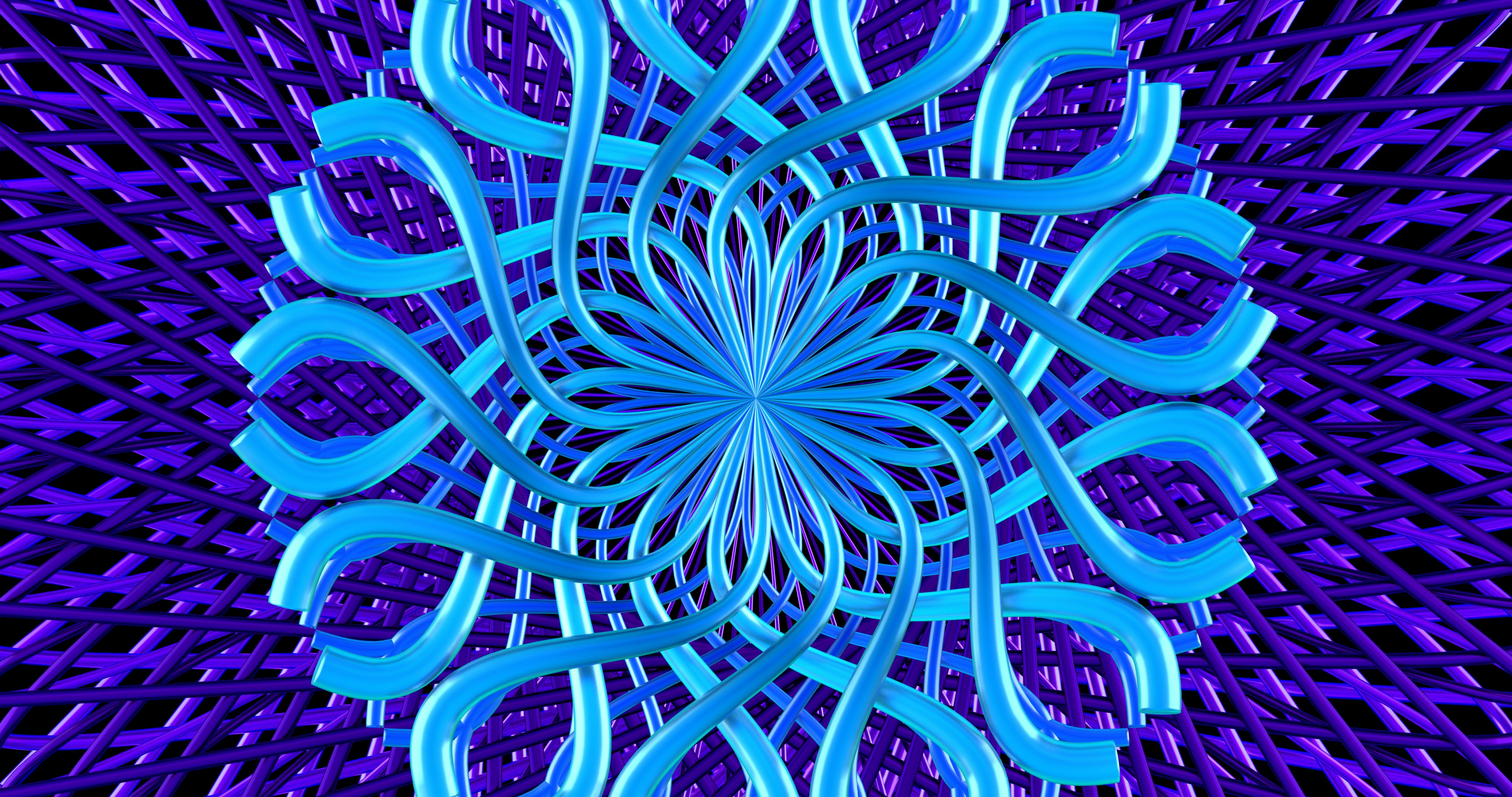 Lotus Kaleidoscope 3D Render 2