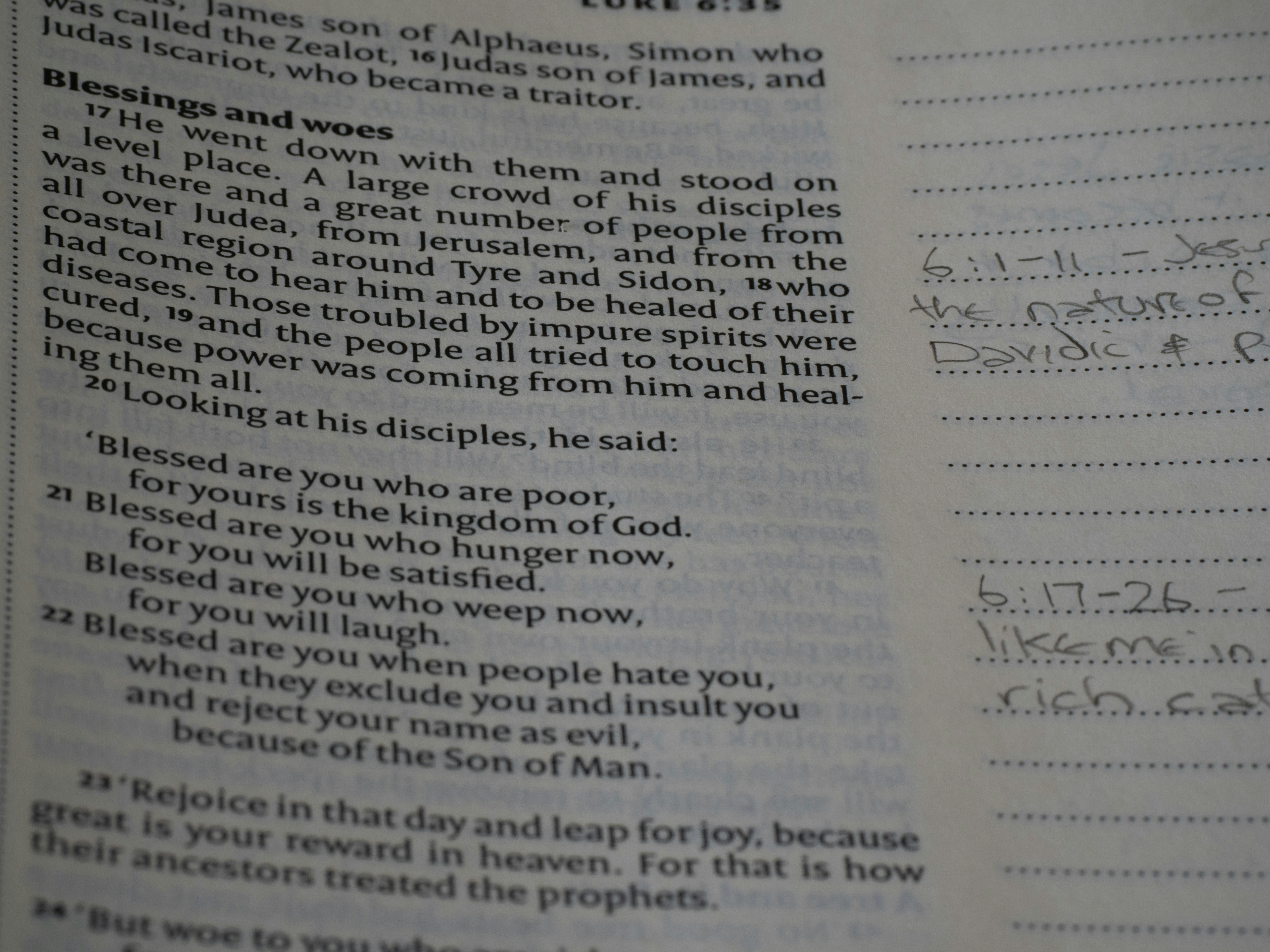A close up of a book with writing on it (Photo by Brett Jordan on Unsplash)
