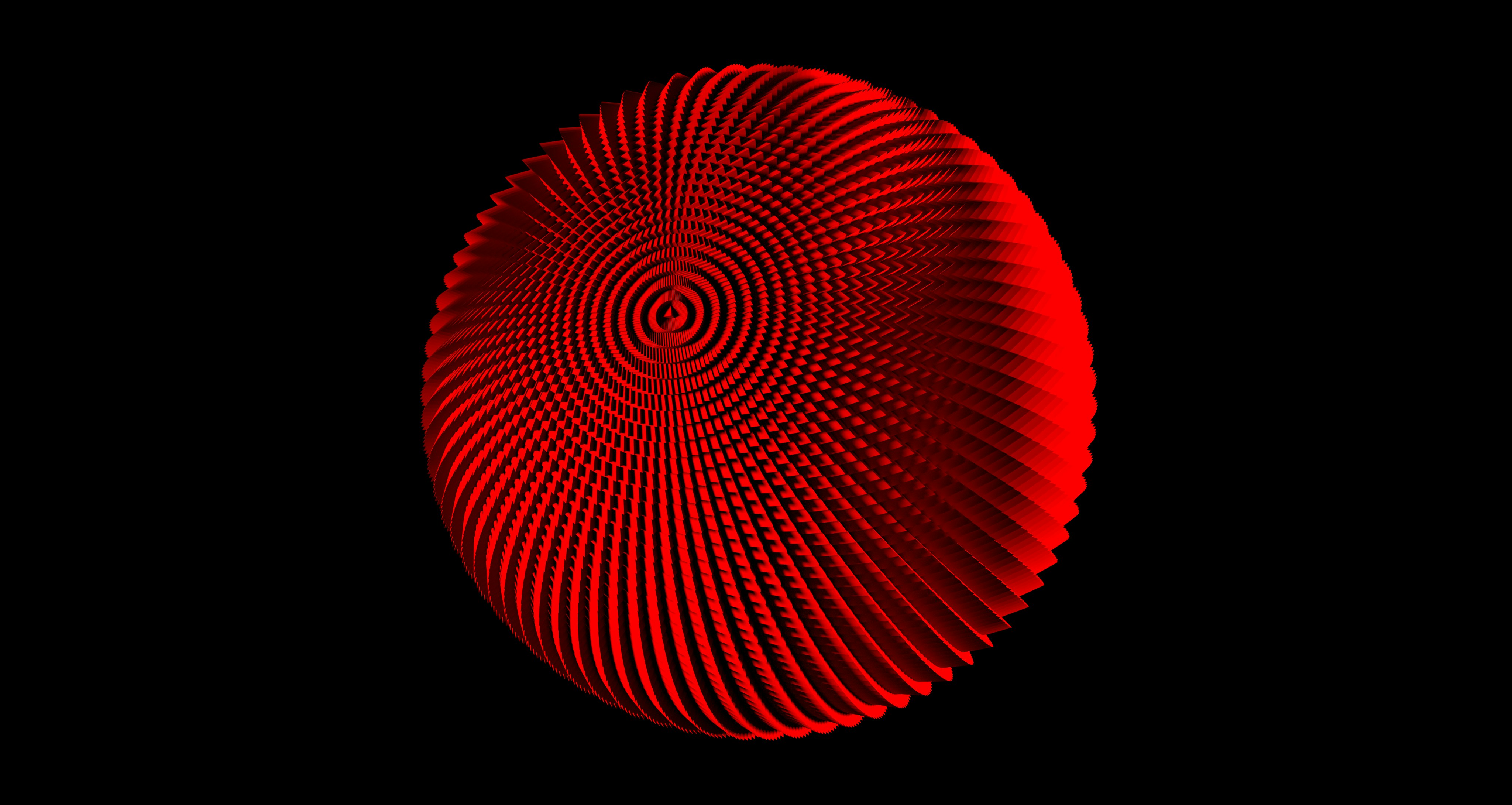 A red traffic light on a black background