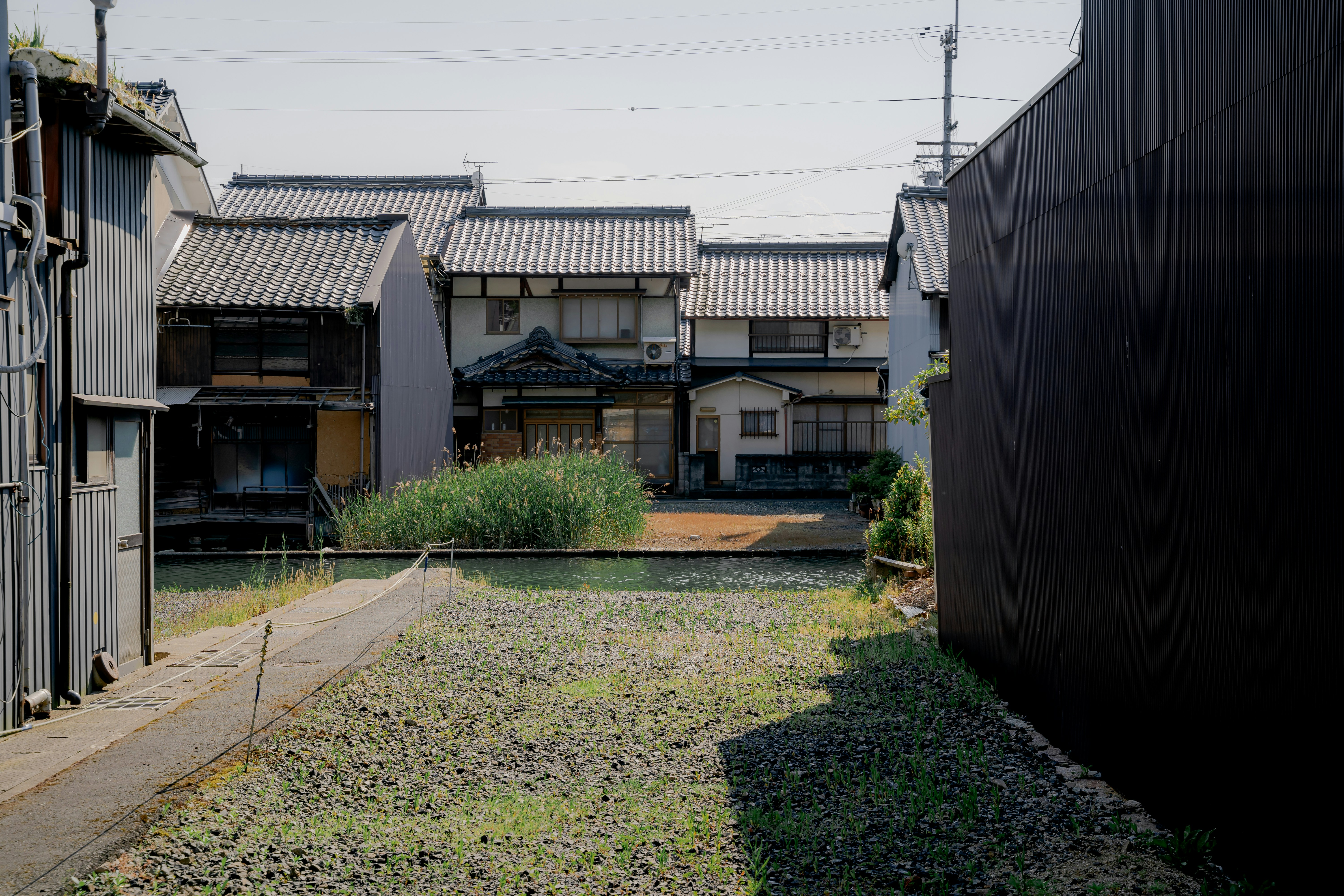 A row of buildings sitting next to each other