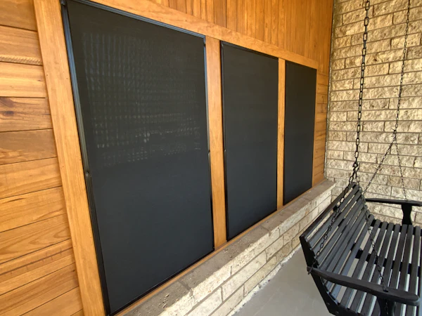 Outdoor solar screen shade patio privacy