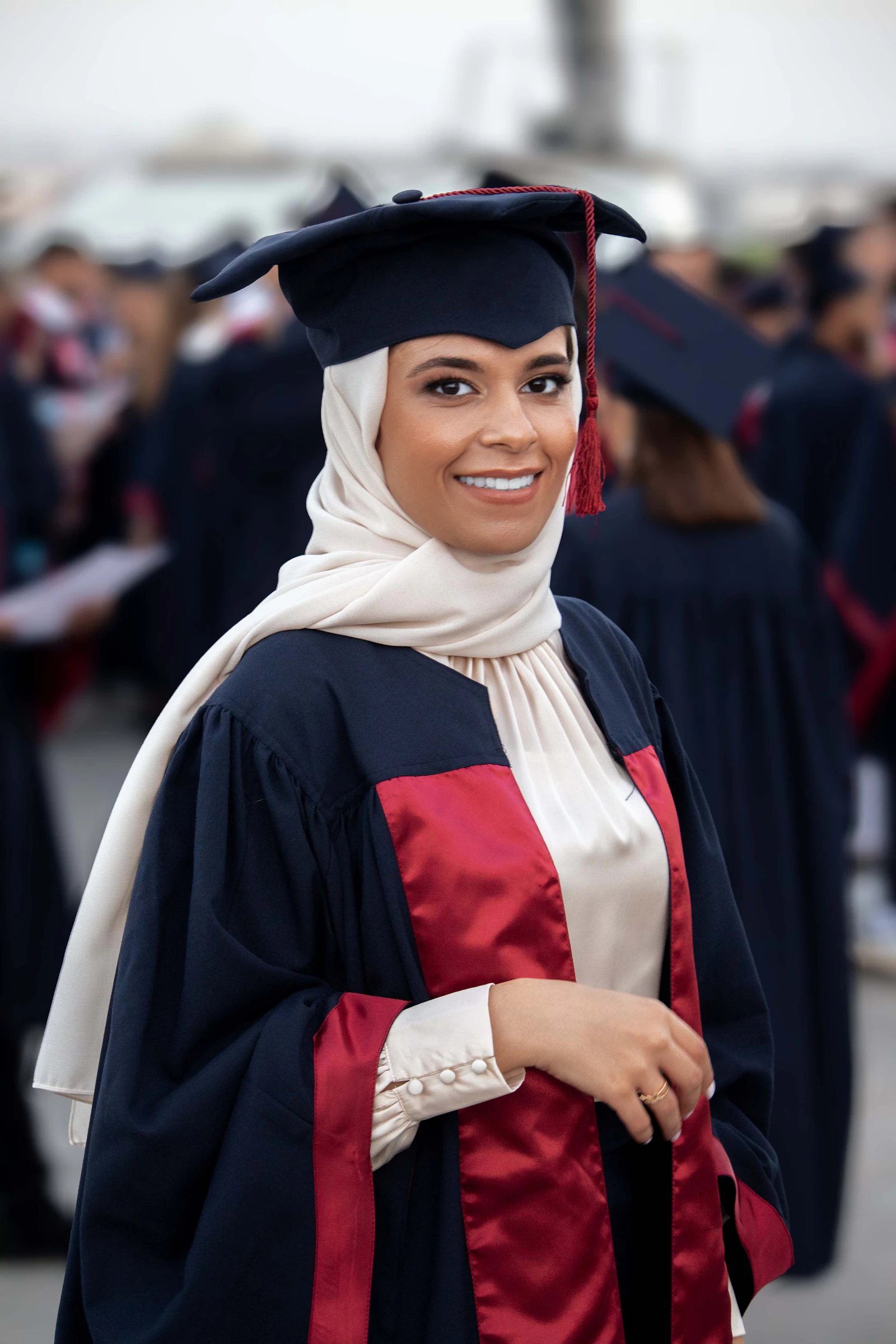 Graduate celebrating an international academic milestone