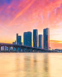 A view of a bridge over a body of water