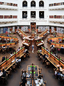 A large library filled with lots of books