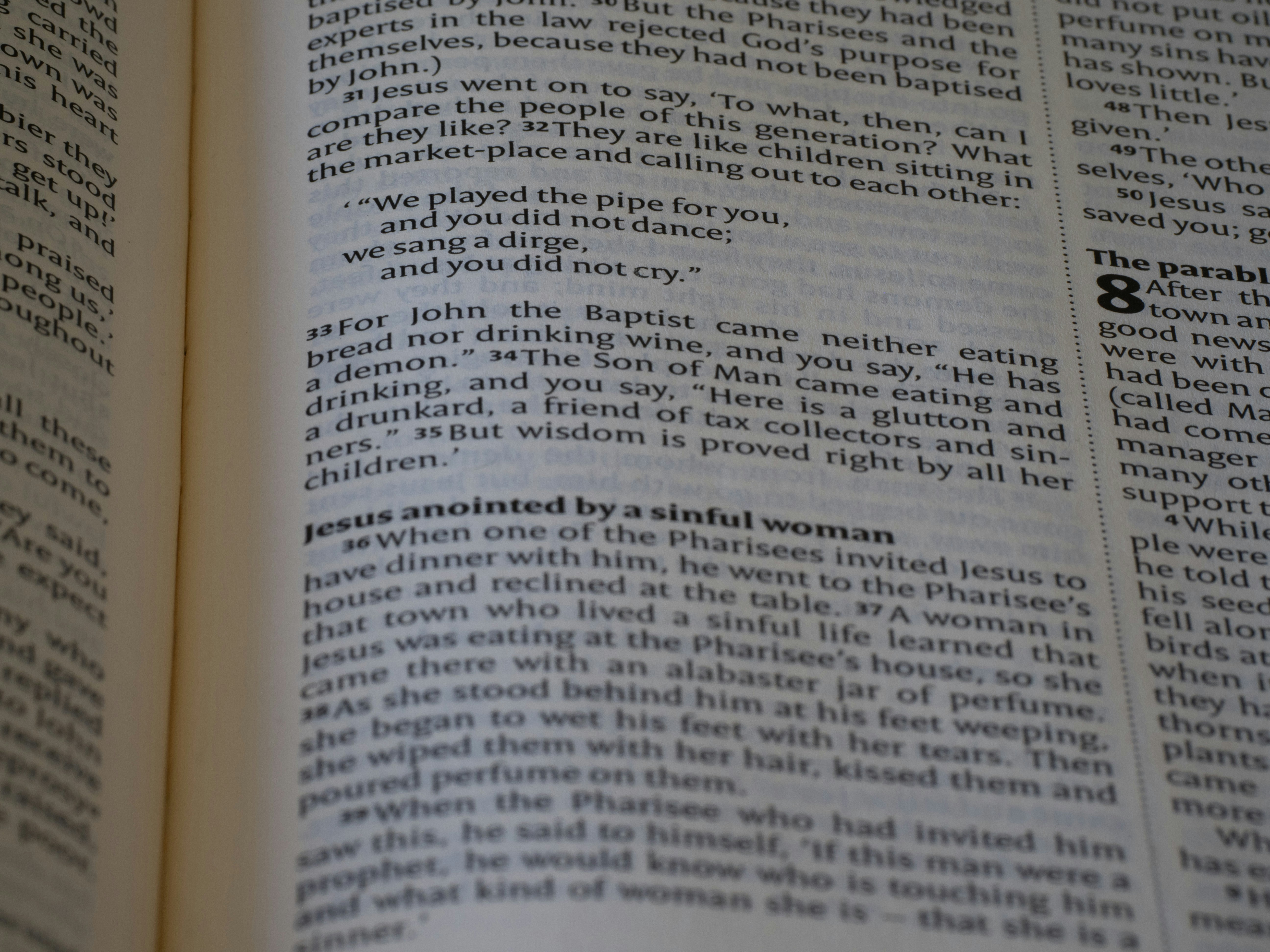 close up, bokeh, bible, new testament, christian, history, text, reading, bible study, devotions, christianity, scripture, Gospel of Luke, Luke, Synoptic Gospel, Gospel,