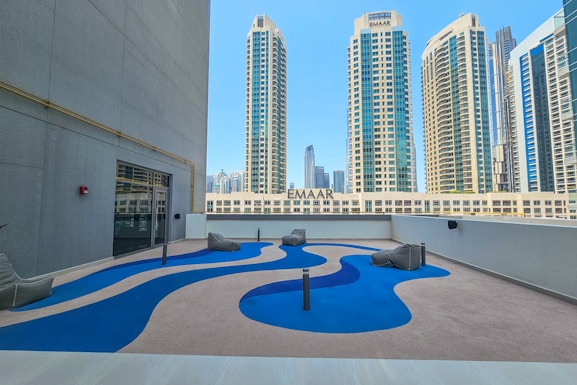 A view of a city from a roof top