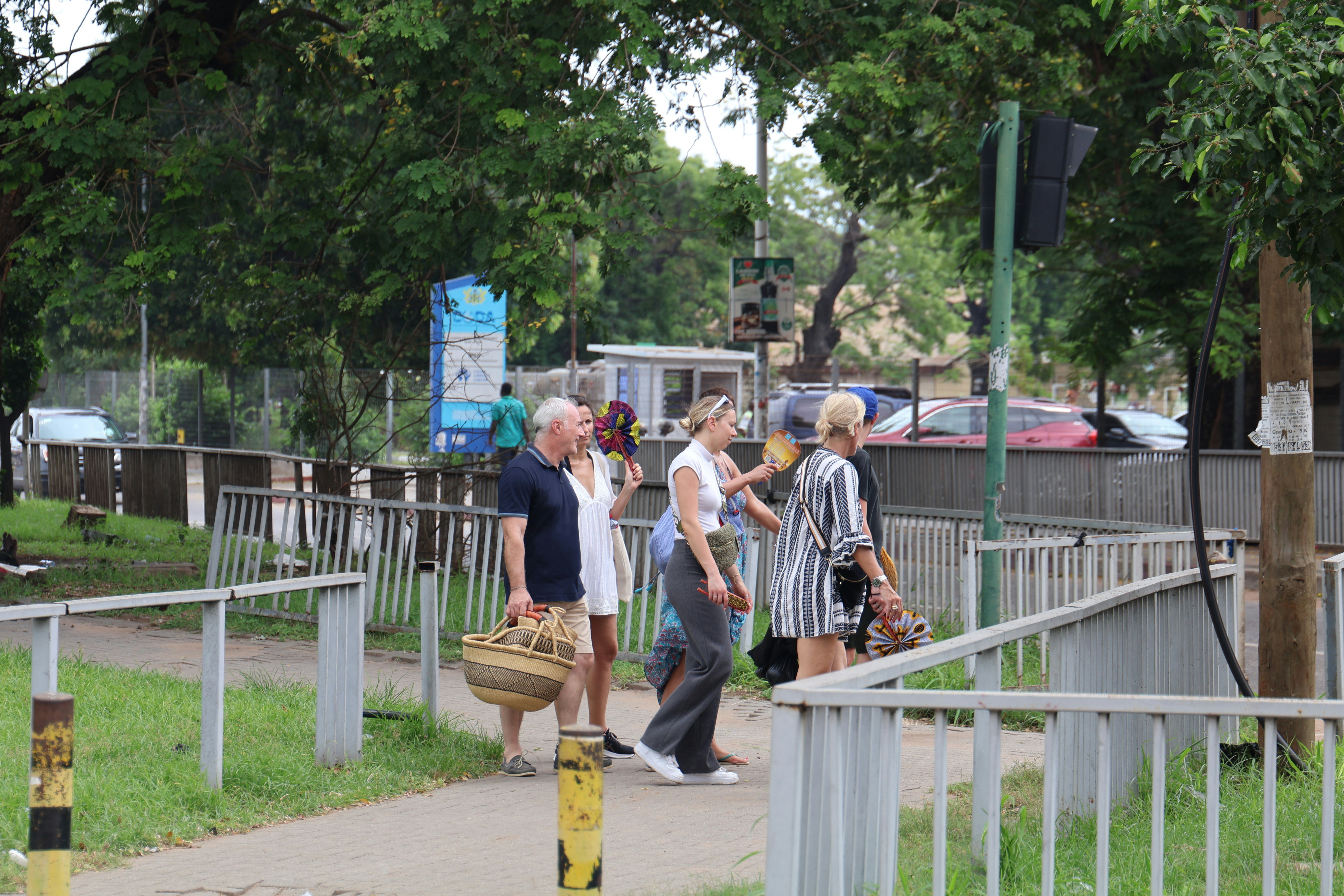 White tourists in Ghana