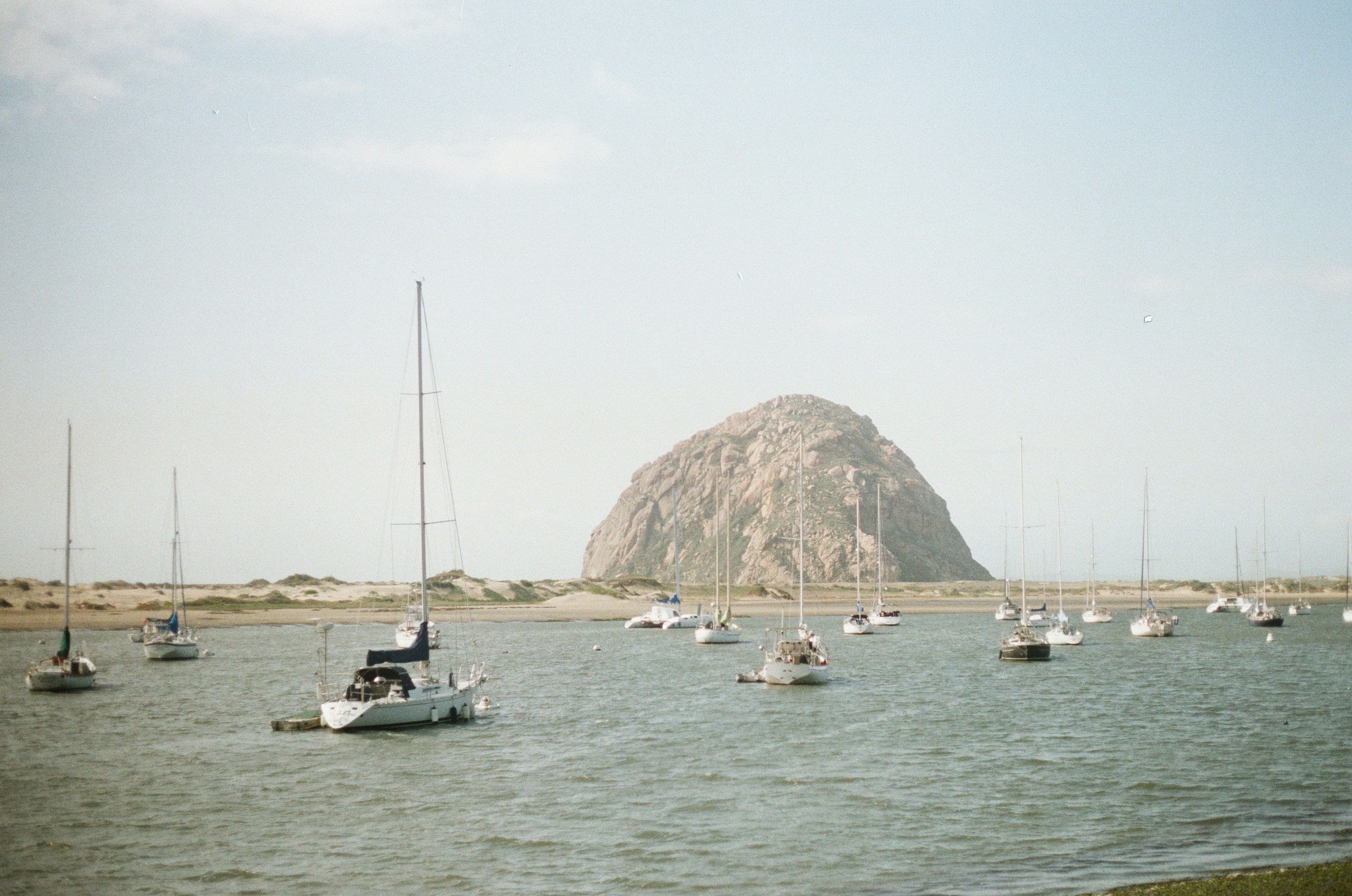 A large body of water filled with lots of boats