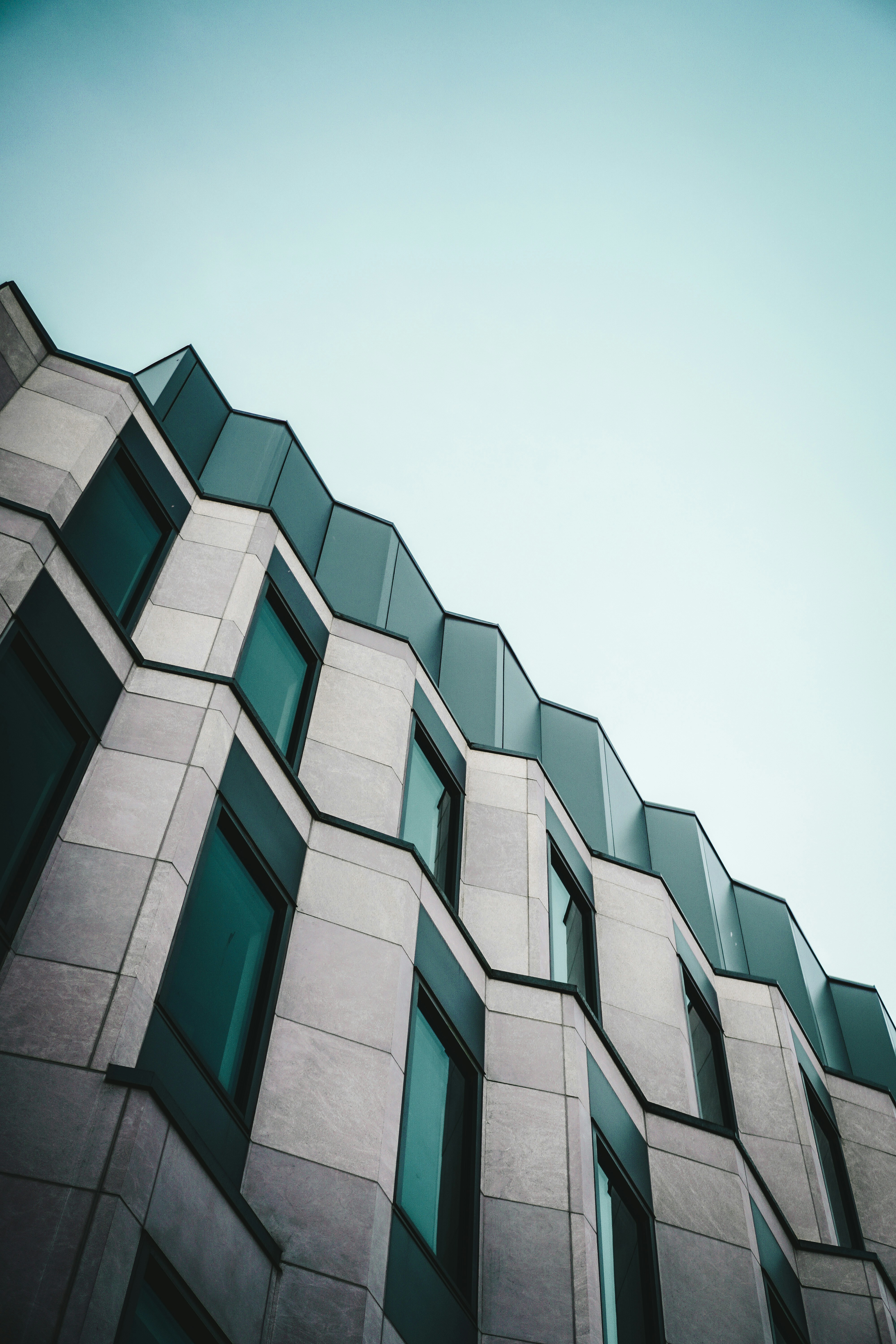 A very tall building with lots of windows