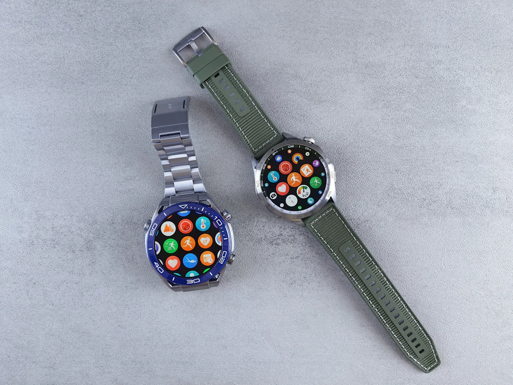 Nylon strap on watch
