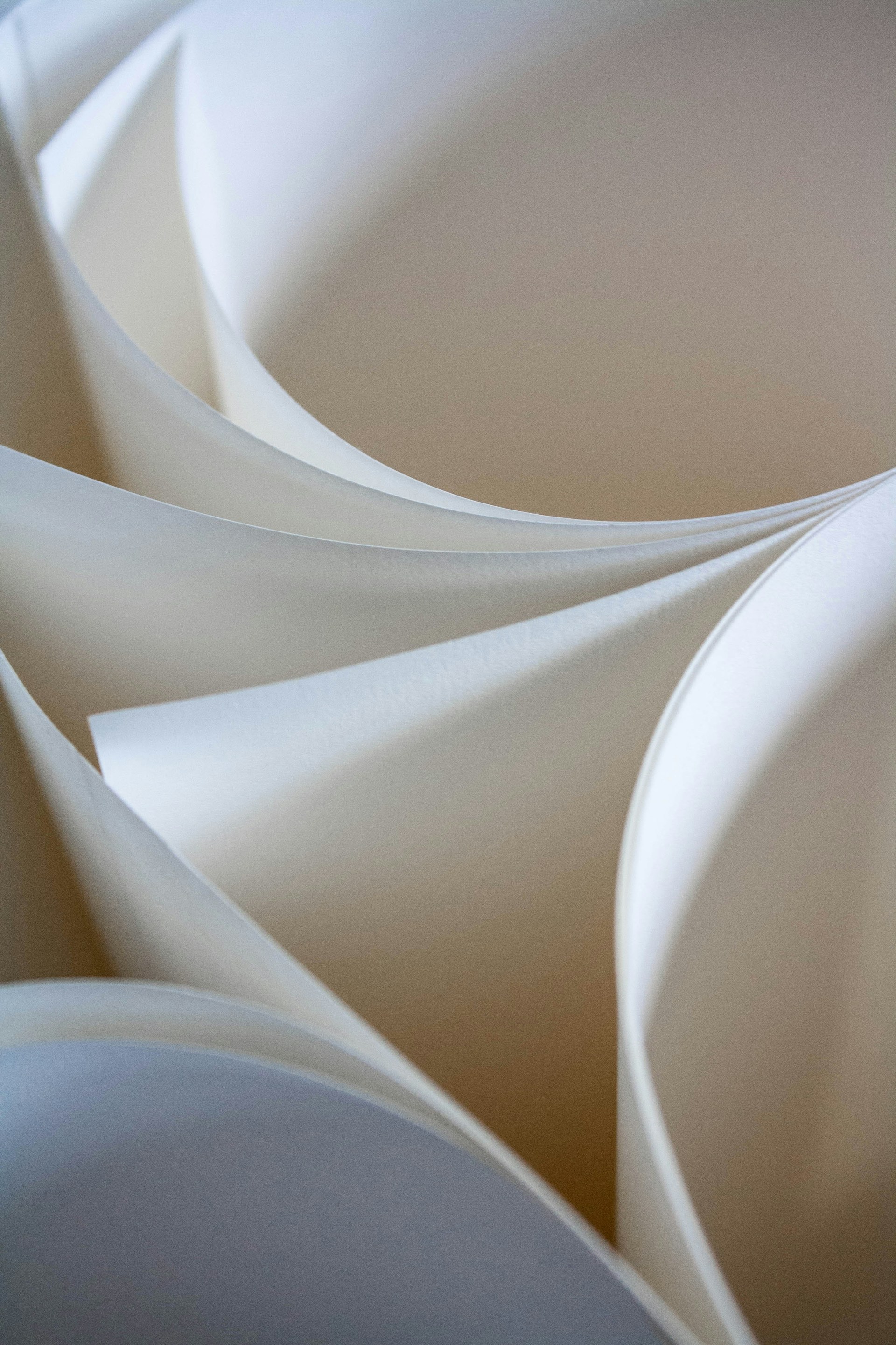 A close up of a bunch of white paper