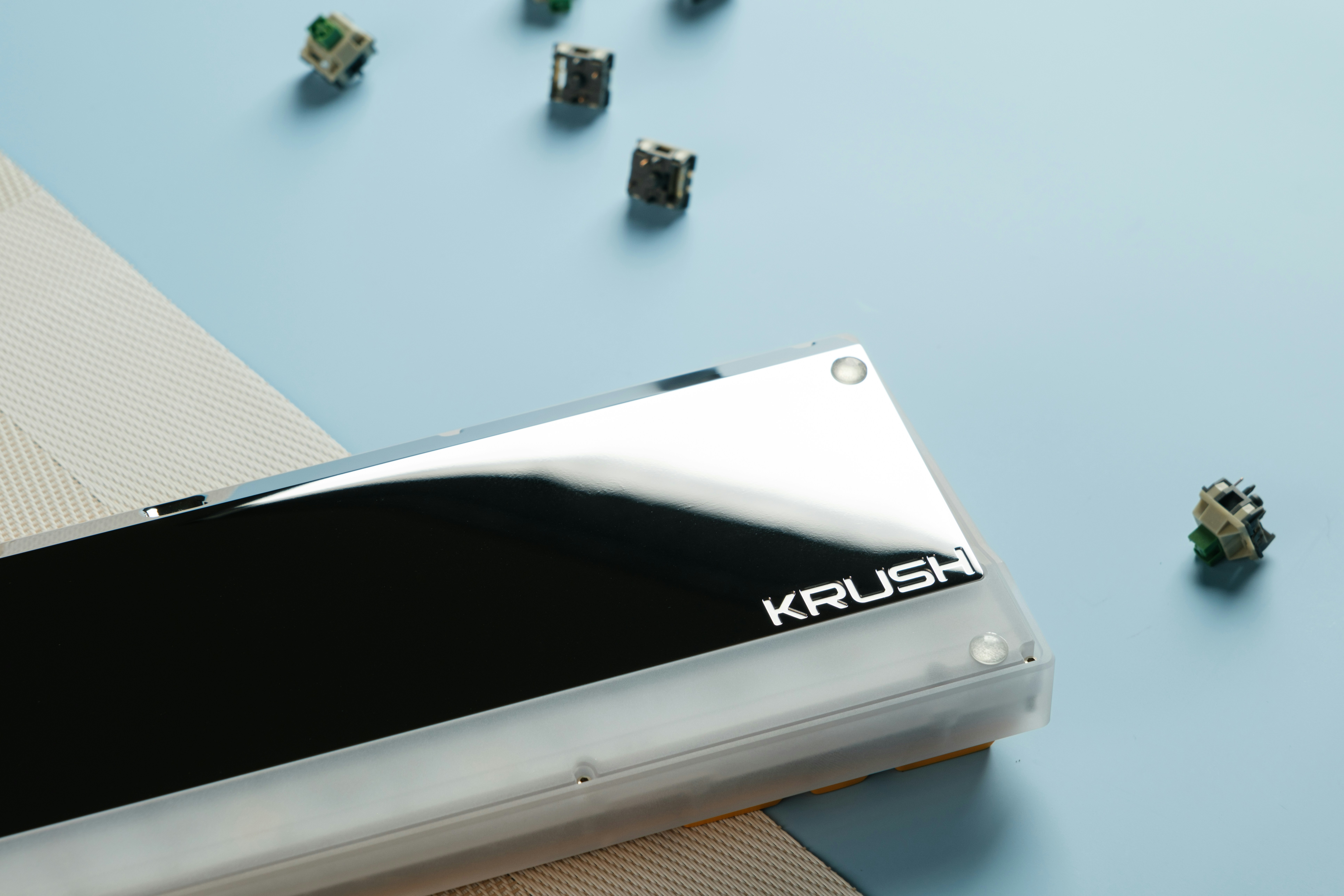 A close up of a metal object on a table