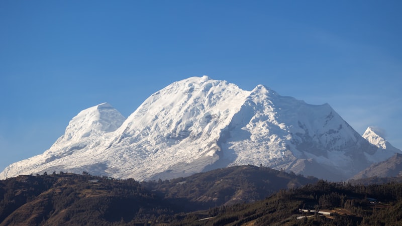 Snow-capped peaks of the Cordillera Blanca