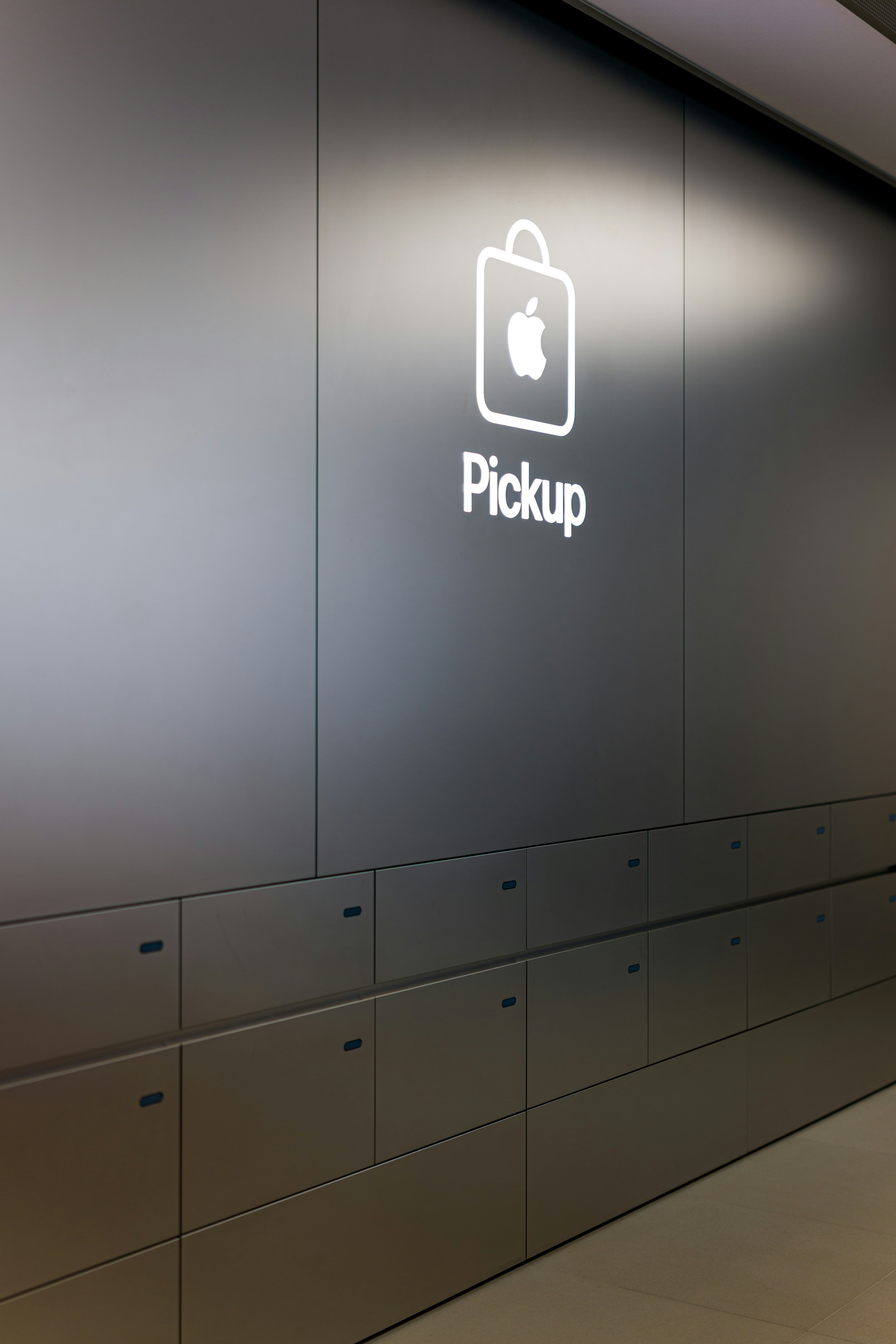 A picture of a wall with the words pickup on it