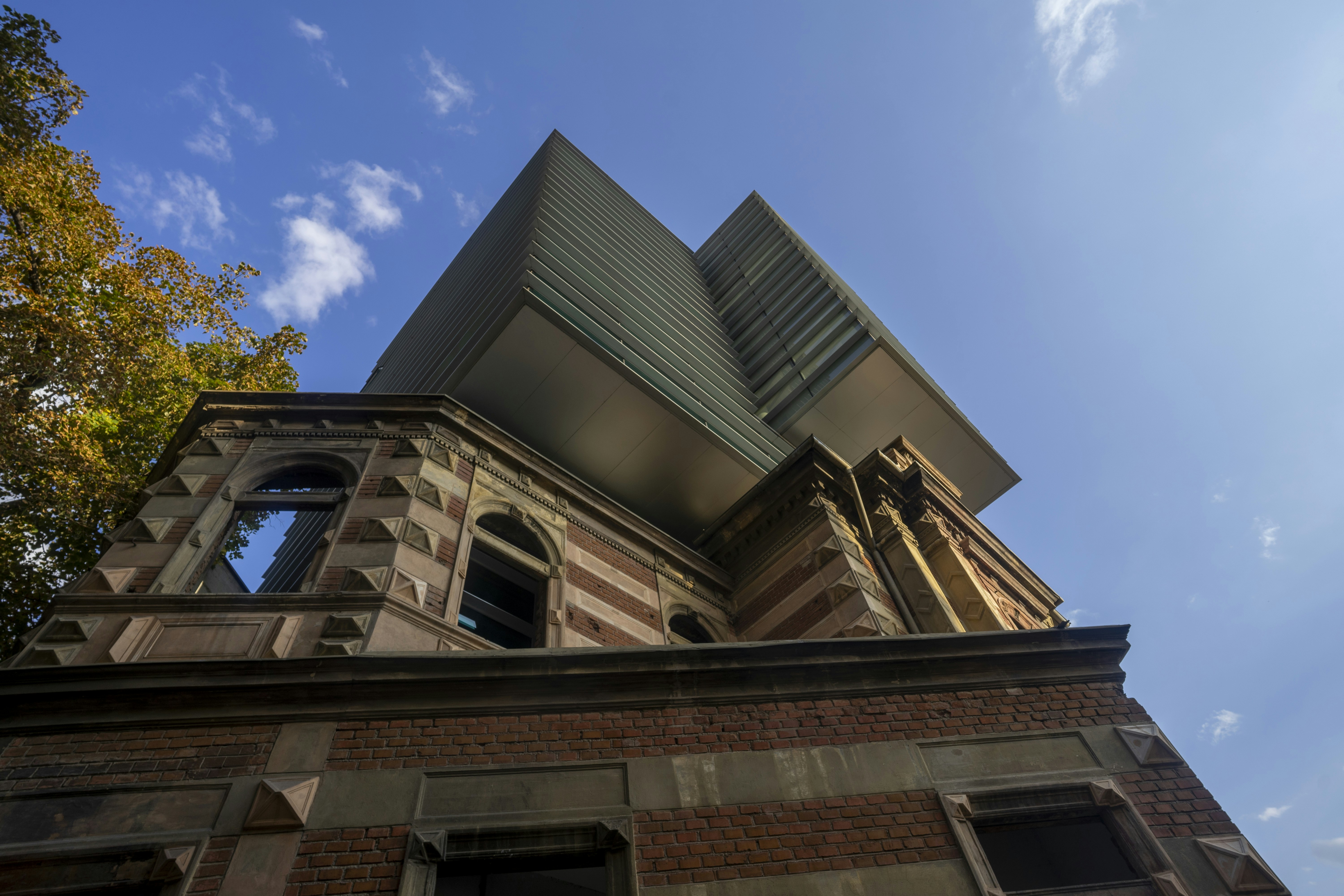 A very tall building with a sky background, Bucharest, Romania