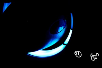 A close up of a car's dashboard light