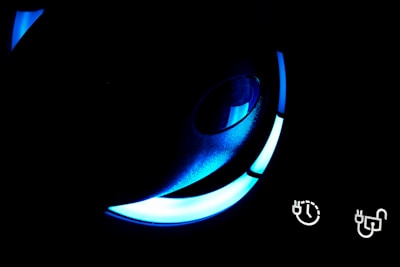 A close up of a car's dashboard light
