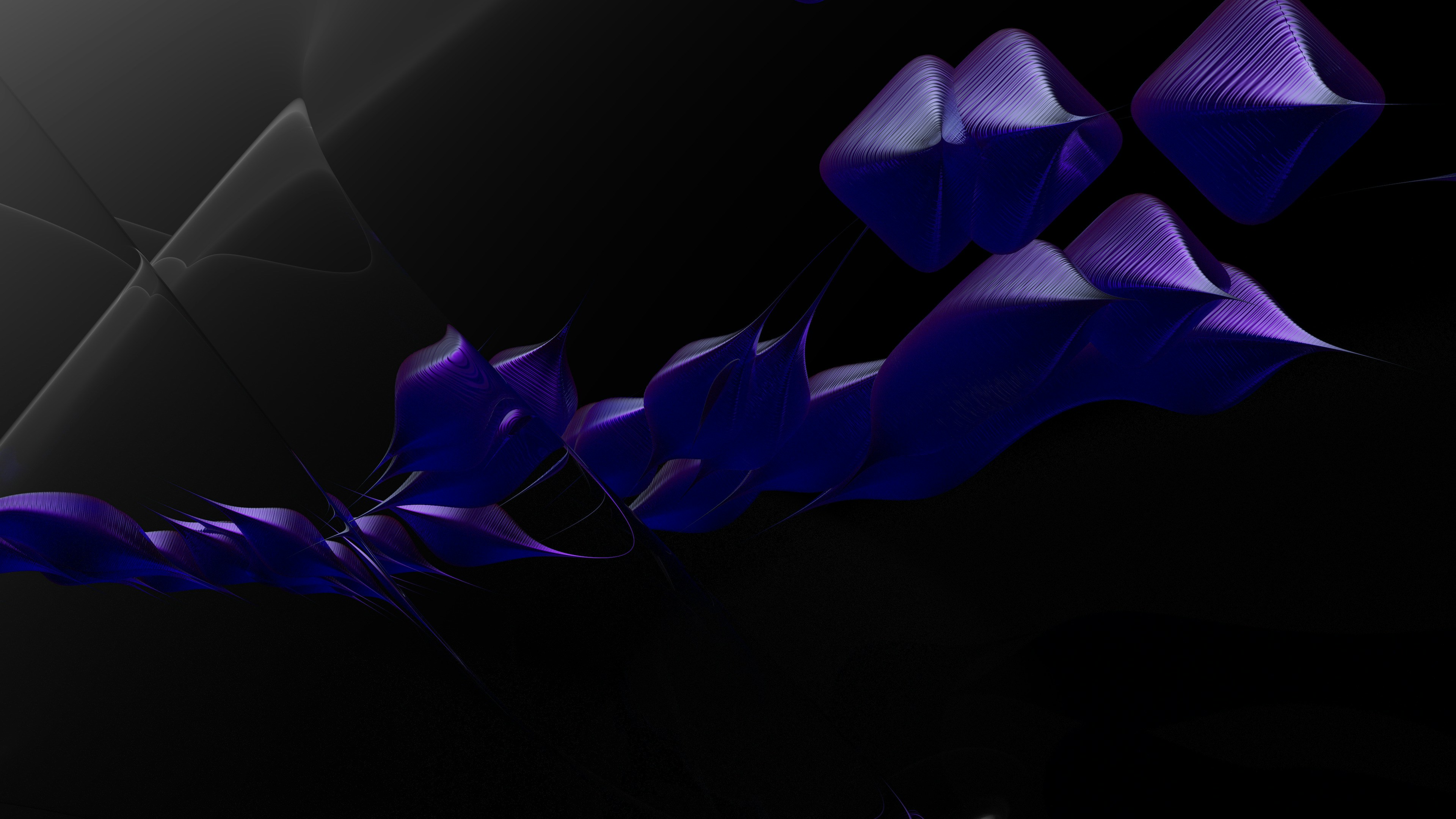 A black and purple abstract background with triangles