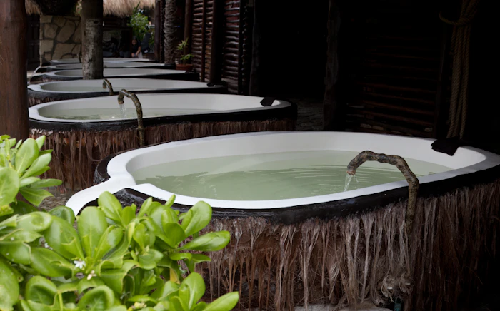 Spa hot tubs and wellness area