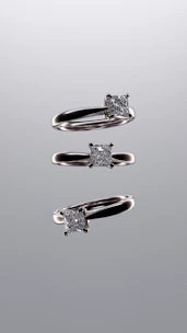 A couple of rings that are sitting on a table