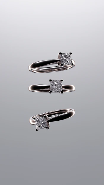A couple of rings that are sitting on a table