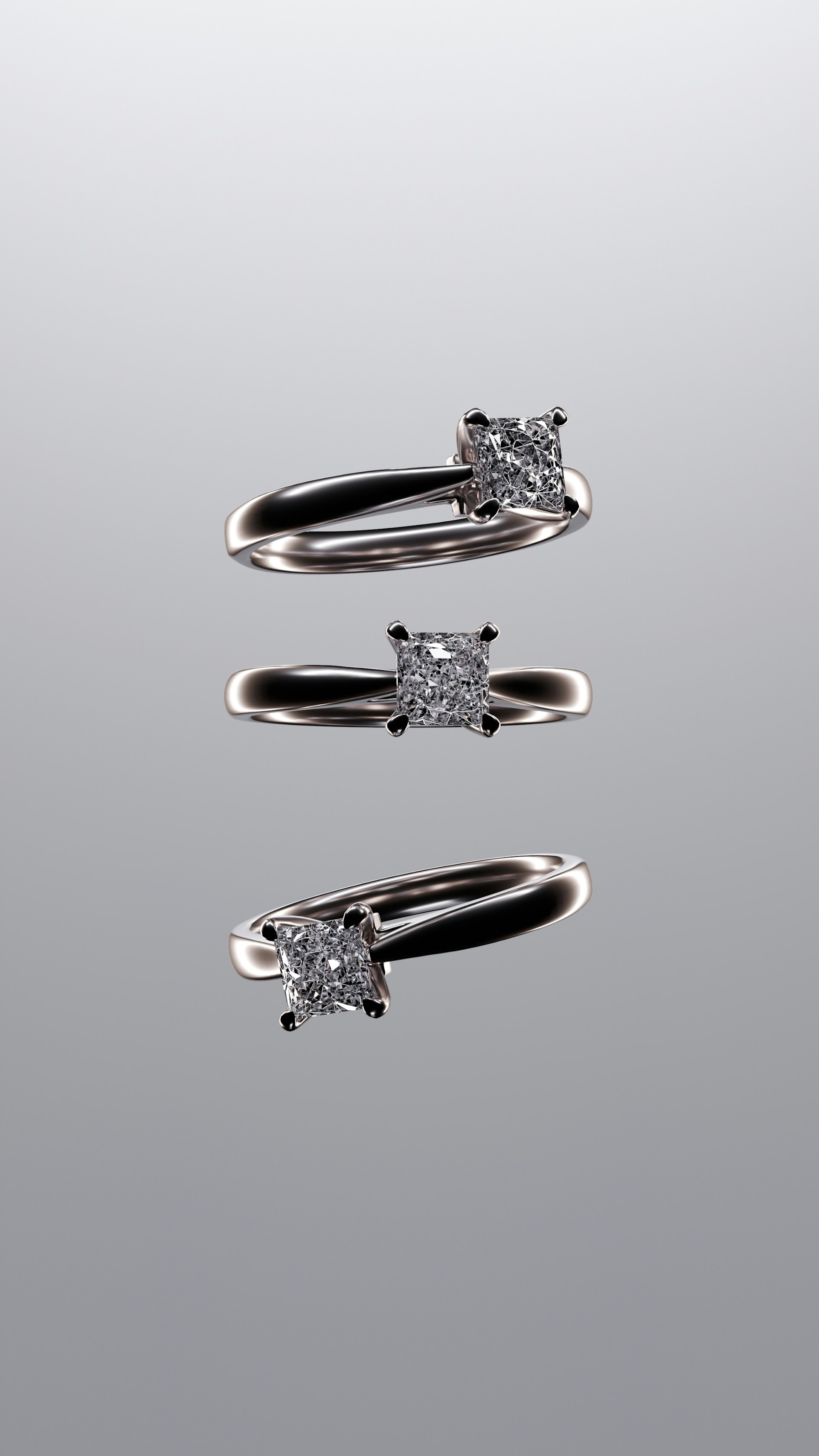 A couple of rings that are sitting on a table