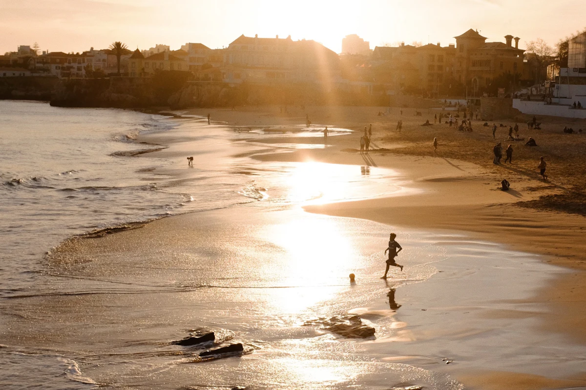 Cascais, Portugal — sunset at the beach