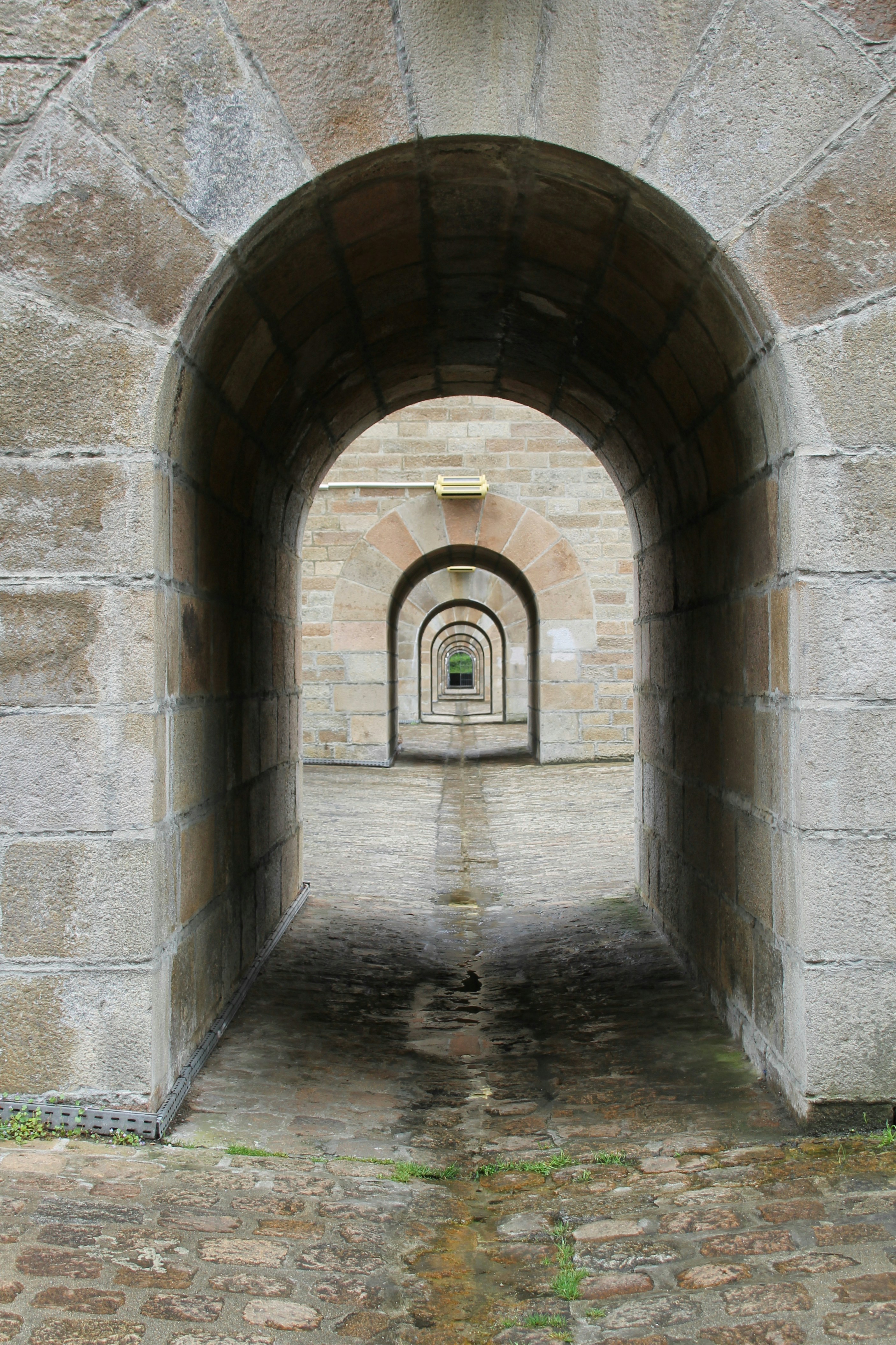 View taken of the viaduct in Morlaix, France.