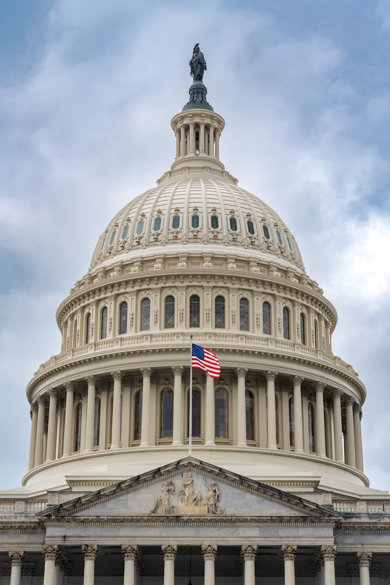 The dome of the US Capitol building