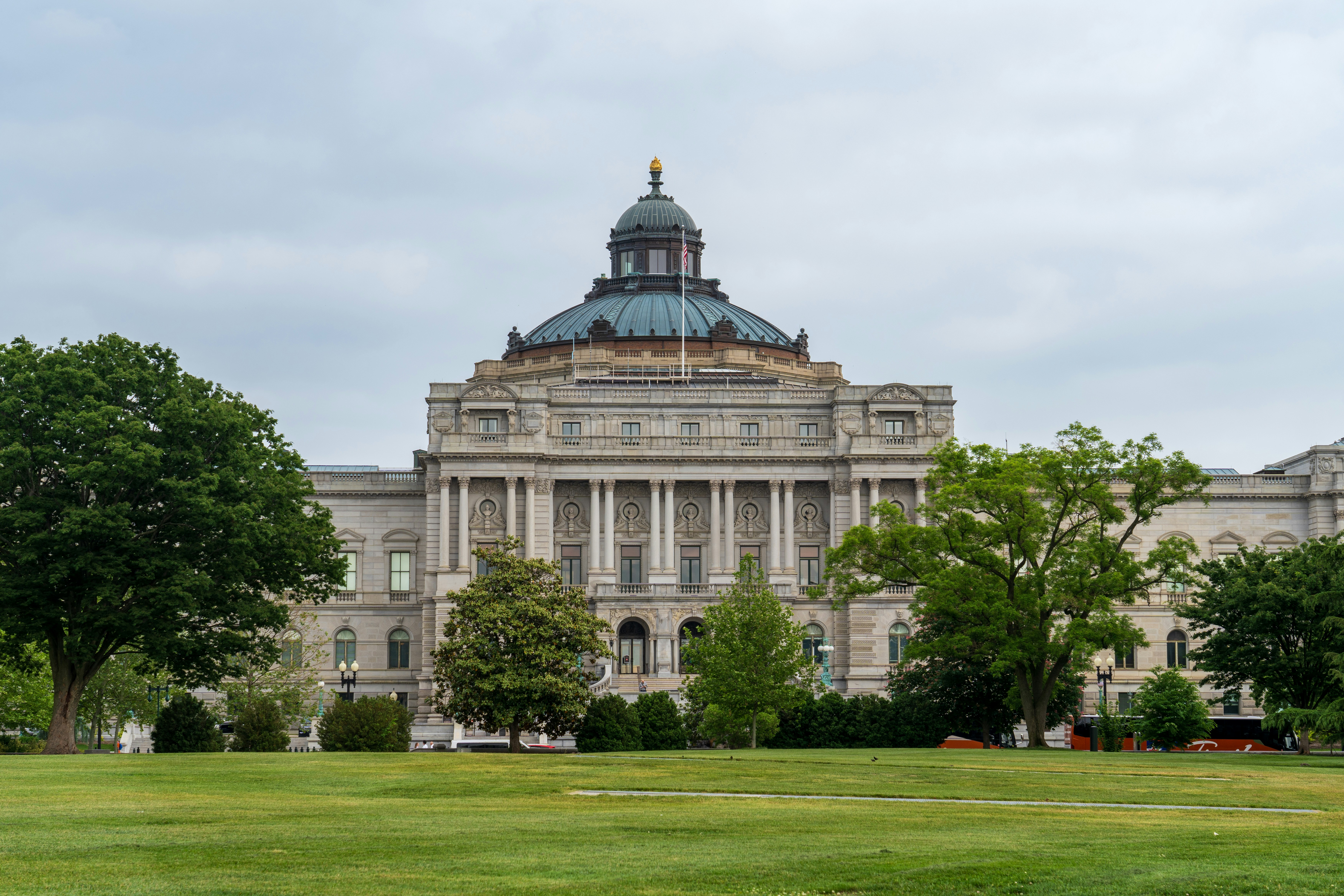 A large building with a dome on top of it