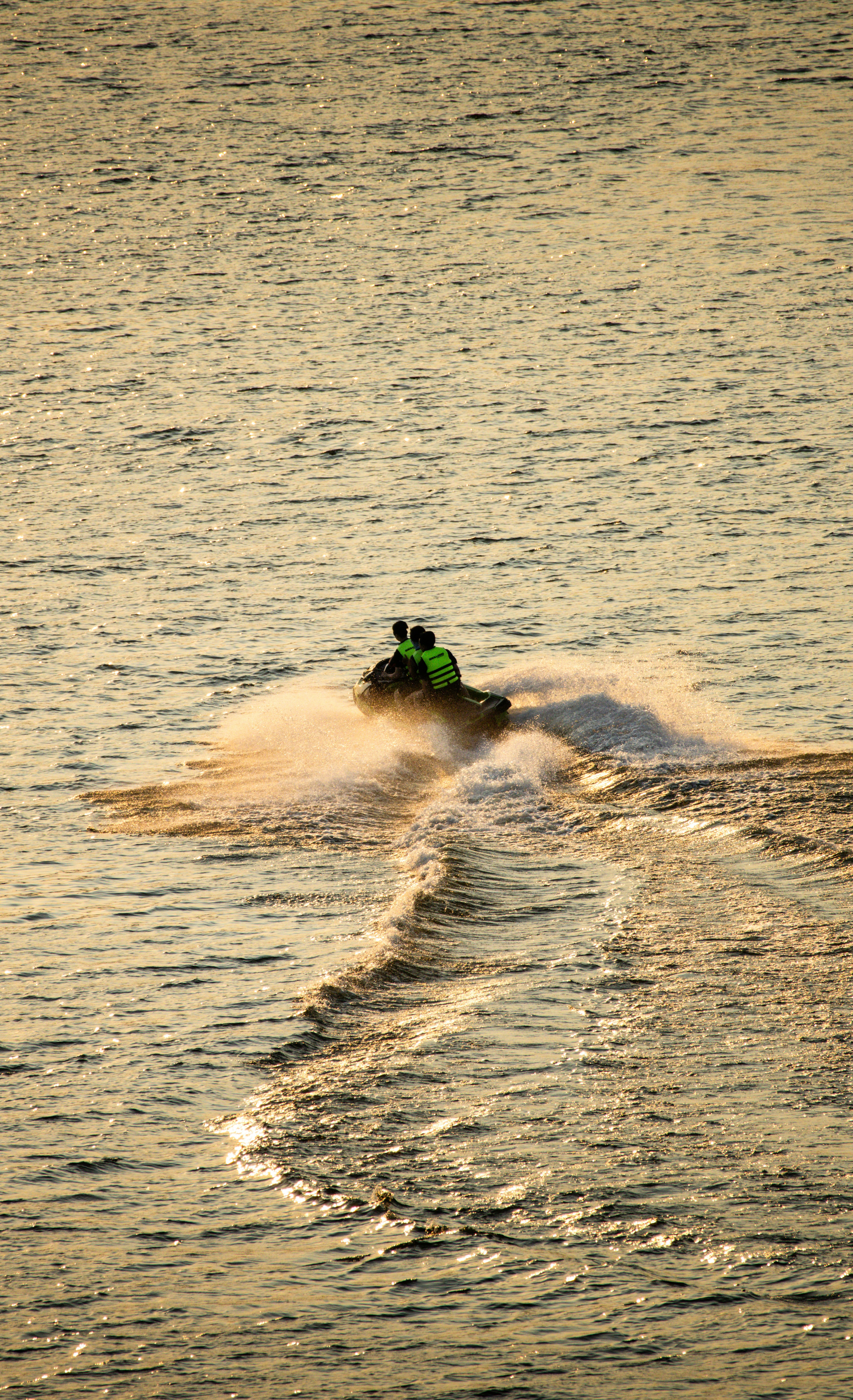 A person on a jet ski in the water