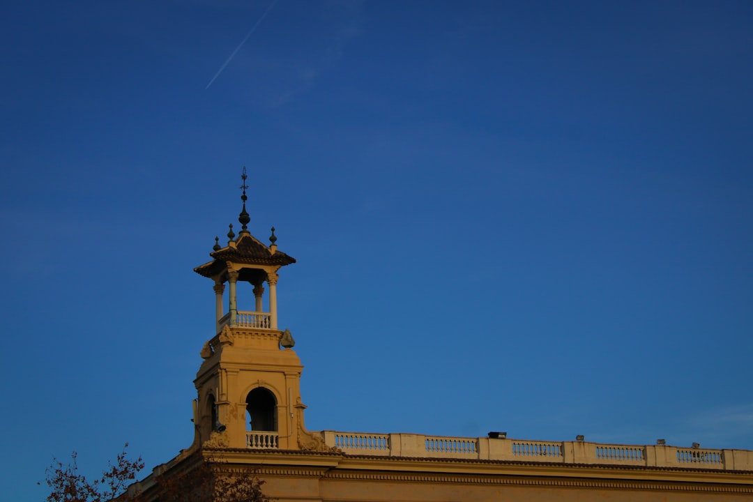 A clock tower on top of a building,