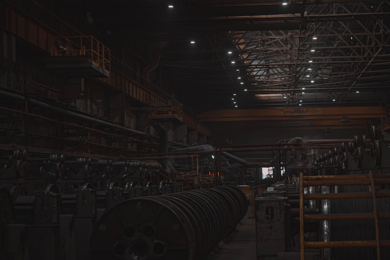 Industrial HVAC ductwork and metal piping