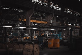 A factory filled with lots of machines and machinery