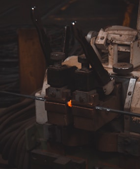 A machine that has some kind of tool in it