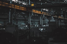 A factory filled with lots of machines and machinery