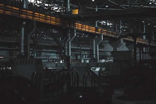 A factory filled with lots of machines and machinery