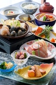 A table topped with lots of different types of food