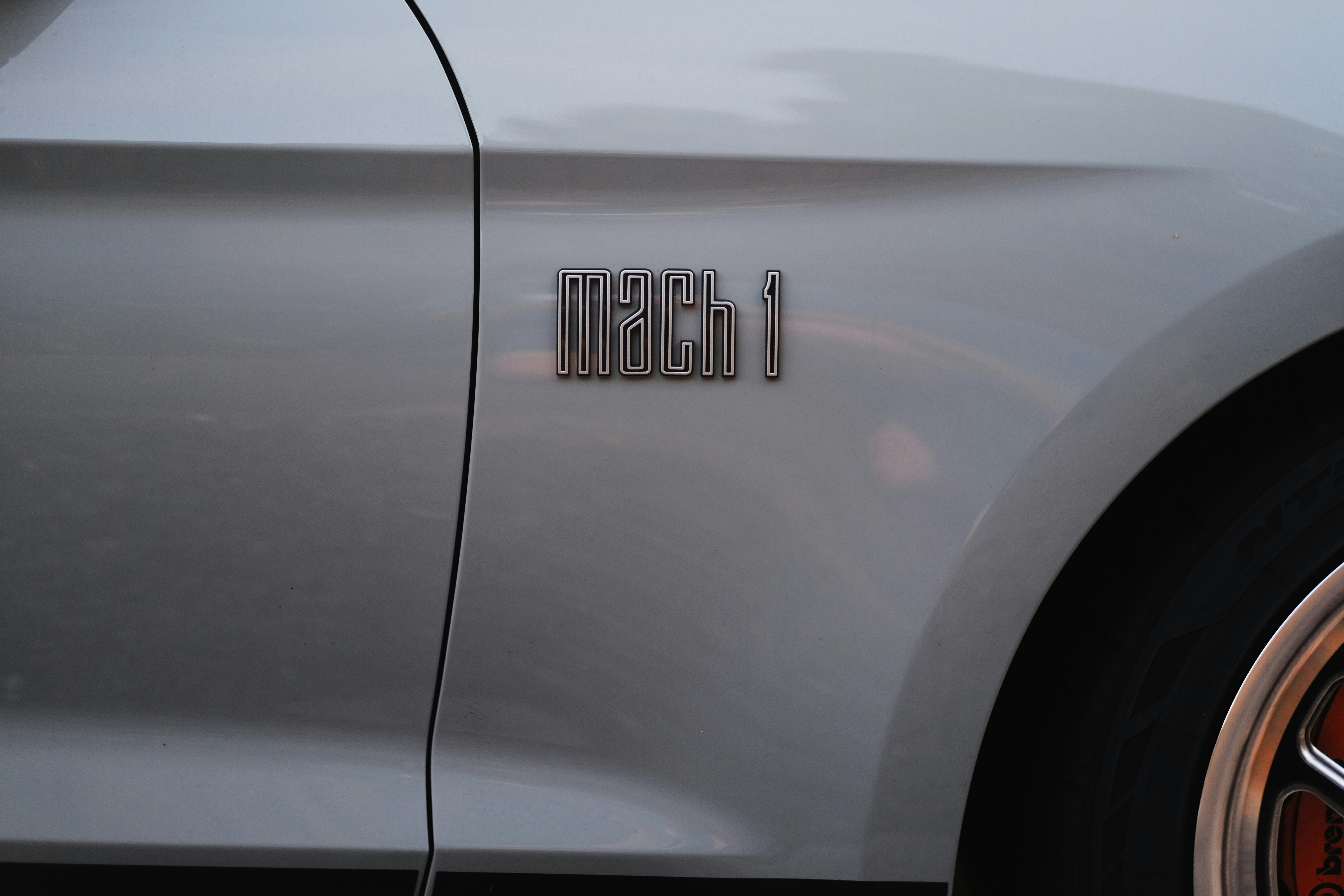 A close up of the emblem on a car