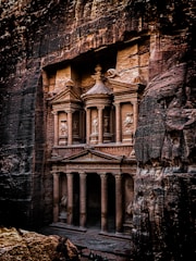 A building built into the side of a cliff