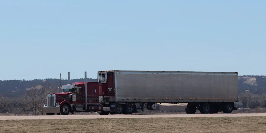 Semi truck on the highway