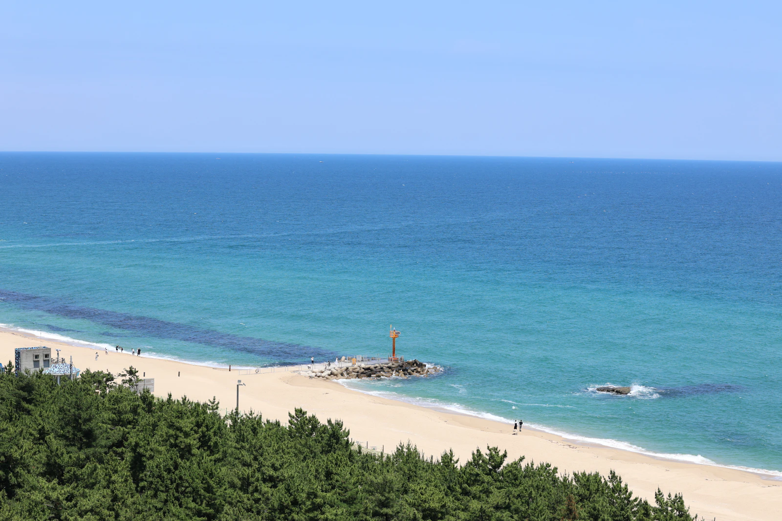 Gangneung coastline and beach view