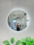 A man taking a picture of himself in a mirror