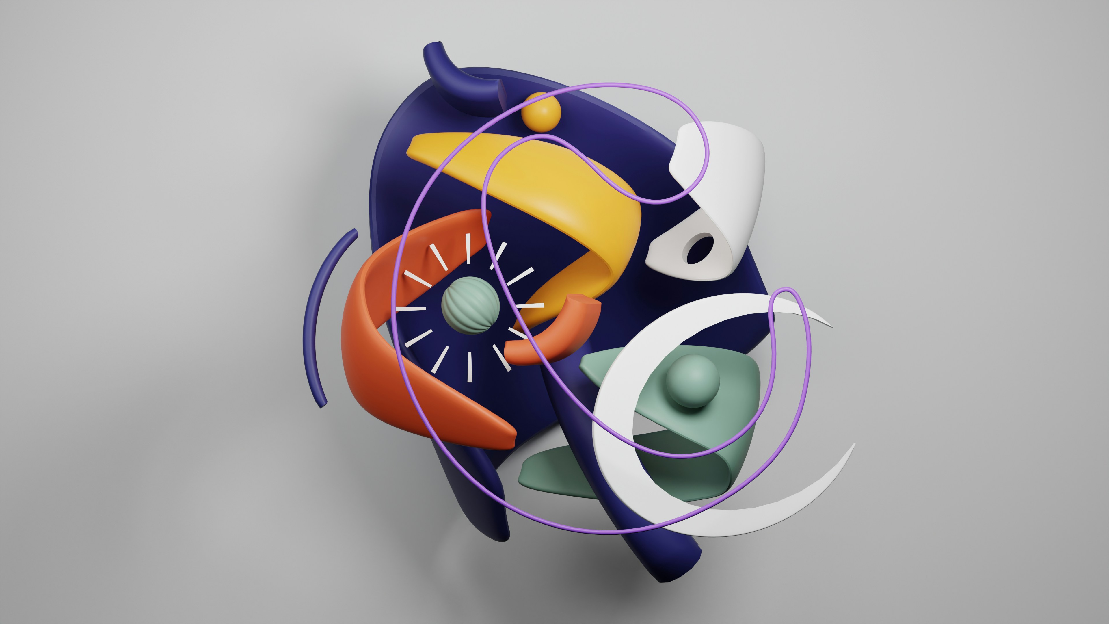Abstract representation of human brain and logical decision making vs emotional choices