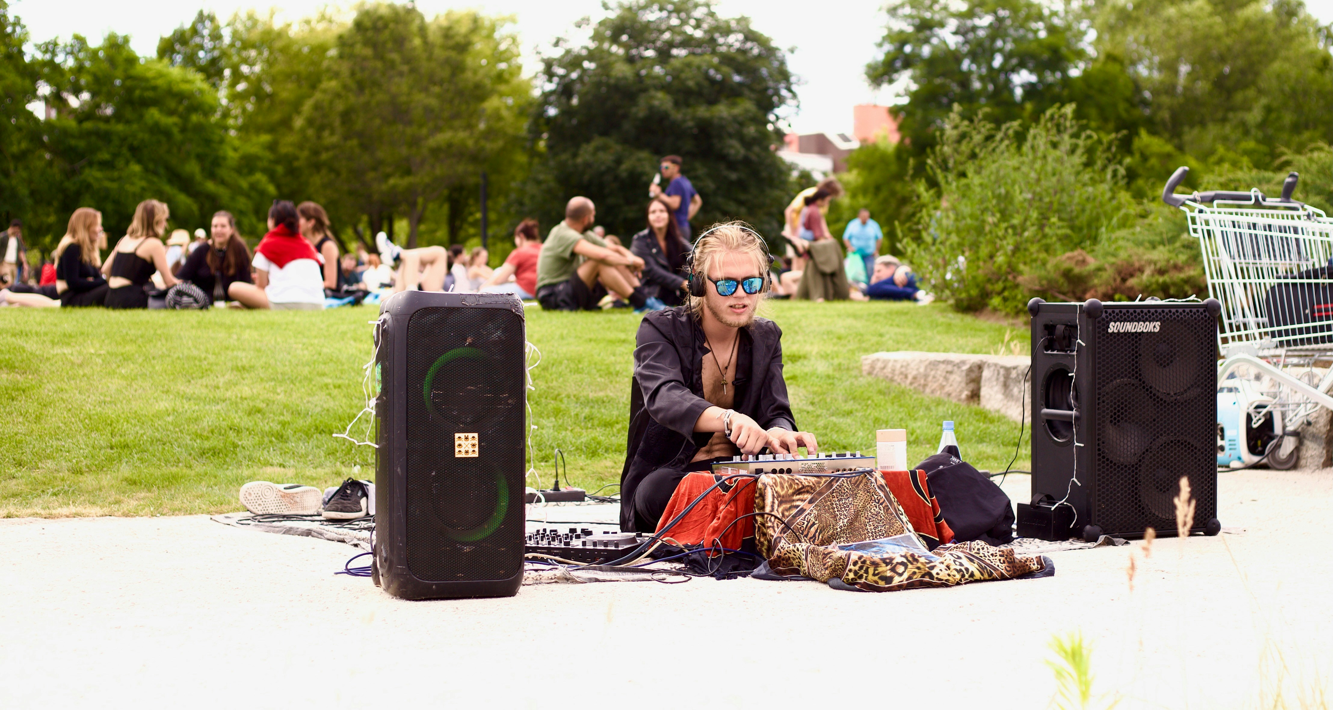 Tom auf einem Open-Air-Sommerfestival