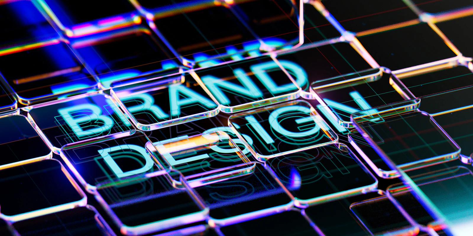 Brand design displayed on computer screen