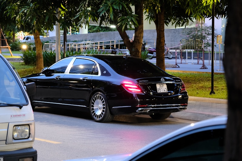 Luxury cars in Casablanca street
