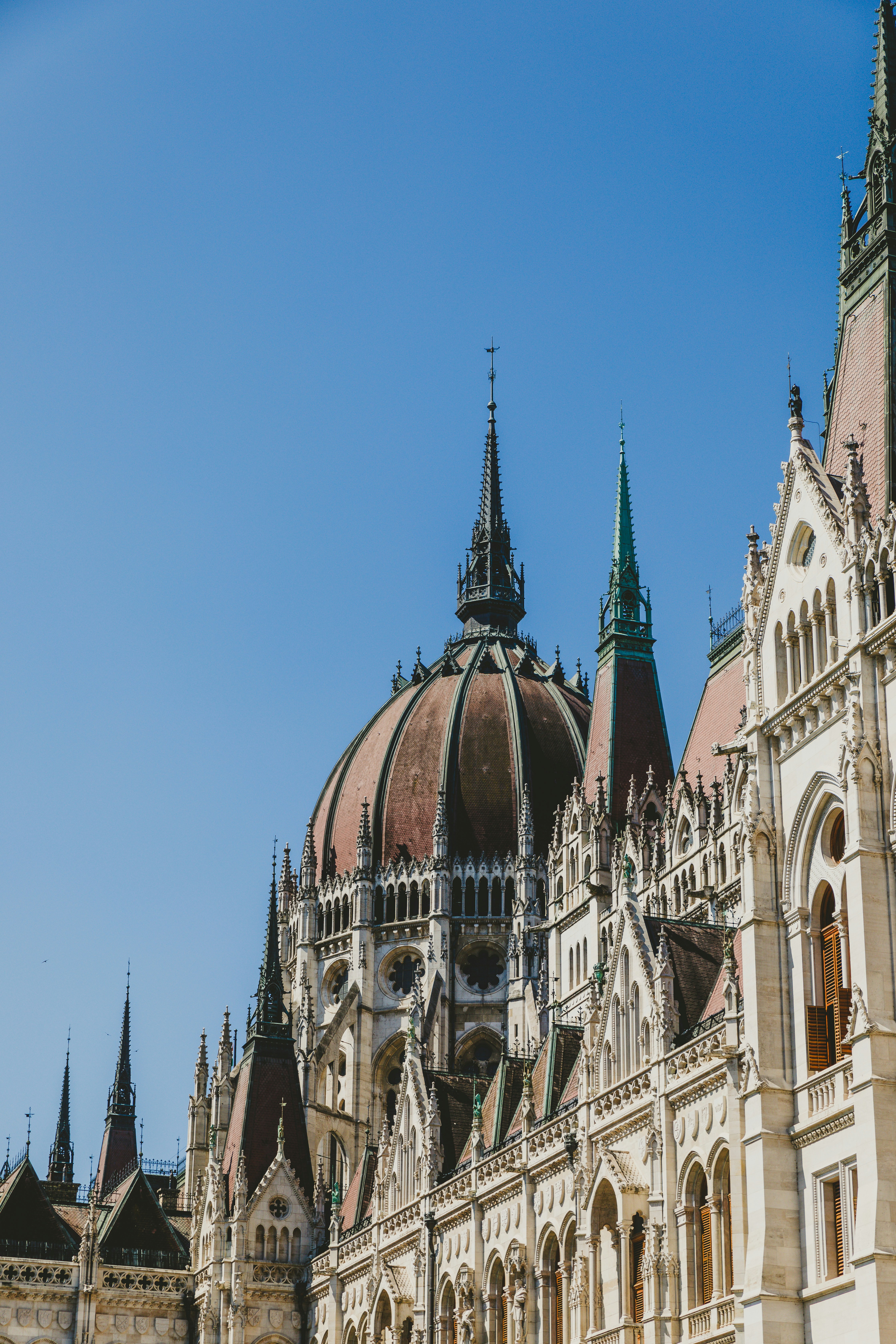 A large building with a clock on the front of it