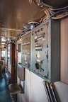 The control panel of a train car